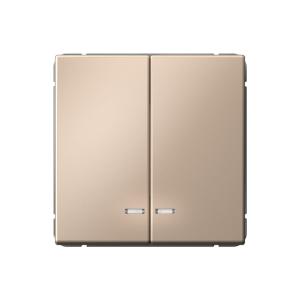 Выключатель 2-кл 10А С/У с индикатором Песочный ArtGallery