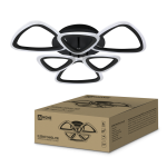 Светильник светодиодный ELEGANT SANSA-90B 90Вт 230В 3000-4000-6500K 7000Лм 650х650х130мм c пультом ДУ черный IN HOME