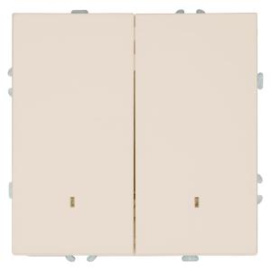 Выключатель 2-кл 10А С/У с индикатором Кашемир Эмили