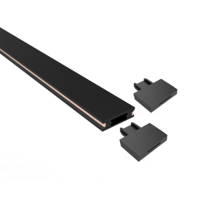 Шинопровод черный 1000х16мм MTR16 1M-BL  Jazzway