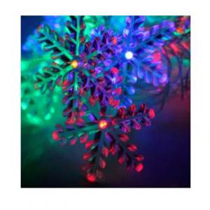 Гирлянда декоративная "Снежинки" 4.4м 30LED IP20 мультиколор Космос