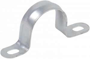 Скоба металлическая 2-х лапковая d 31-32мм (50Шт.)