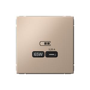 Розетка USB С 65Вт С/У Песочный ArtGallery