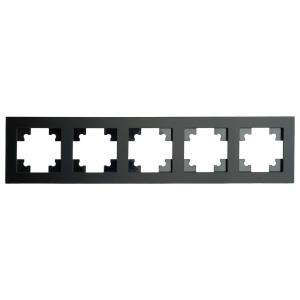 Рамка 5-я стекло Черный матовый Катрин