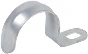 Скоба металлическая 1 лапковая d 25-26мм (100Шт.)
