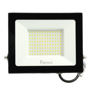 Прожектор светодиодный 2835 SMD 100W 4000K IP65 AC230V/50Hz, черный, LL-922