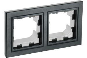 Рамка 2-я IP44 Черный Brite