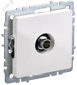 Розетка TV антенна С/У оконечная Белый Brite