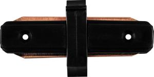 Коннектор прямой однофазный для шинопровода, черный,LD1000