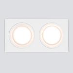 Встраиваемый светильник Glim S 1091/2 белый Elektrostandard