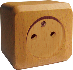 Розетка 1-м 16А О/У Бук Etud