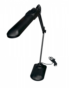 Настольная лампа Дельта+ c АПП черная (с основанием)
