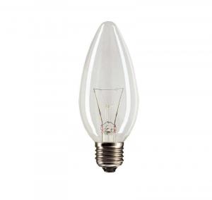 Лампа накаливания В35  60WE27CL свеча прозр PHILIPS