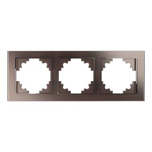 Рамка 3-я стекло Шоколад Катрин