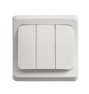 Выключатель 3-кл 10А С/У Белый Etude