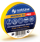 Изолента желтая Safeline 15/20