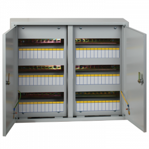 Щит металлический распределительный навесной 480х565х120 двухдверный  72 модуля IP31 ЩРН-72 EKF