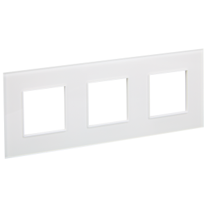Рамка 3-я Стекло Арктический белый Skandy