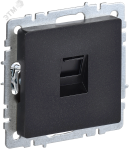 Розетка RJ45 кат.5Е С/У Черный Brite