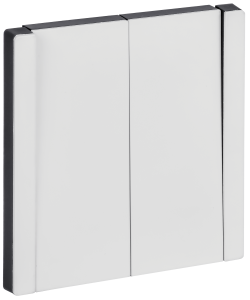 Переключатель 2-кл 10А С/У перекрестный Металл Белый Forte&Piano