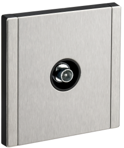 Розетка TV антенна С/У проходная Металл никель Forte&Piano