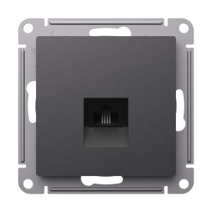 Розетка телефонная RJ11 С/У Базальт AtlasDesign