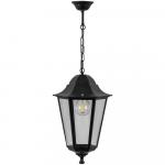 Светильник садово-парковый «Классика» (НСУ)  6105 IP44, цвет черный, 6-и гранник, на цепочке, 170*170*780мм Feron