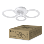 Светильник светодиодный ELEGANT BLISS-90W 90Вт 230В 3000-4000-6500K 7000Лм 610х400х130мм c пультом ДУ белый IN HOME