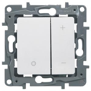 Светорегулятор нажимной, 400Вт Белый Legrand Etika