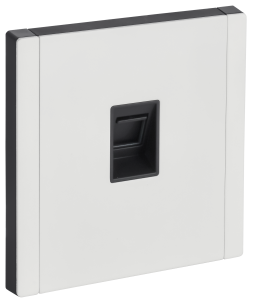 Розетка RJ45 кат.6 С/У Металл Белый Forte&Piano