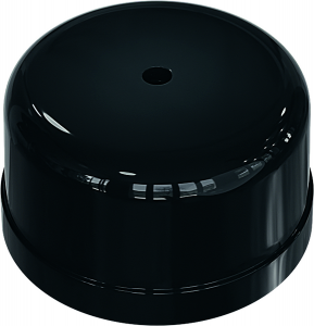 Коробка распределительная пластиковая D80мм, высота 33мм, IP20, цвет - черный, УСАДЬБА