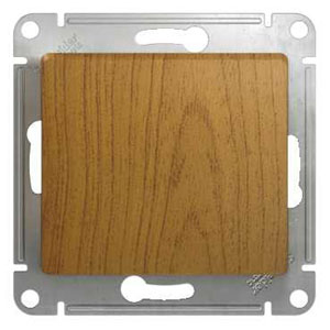 Переключатель 2-кл 10А C/У перекрестный Дуб Glossa