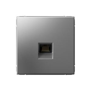 Розетка RJ45 кат.6А С/У Сталь ArtGallery