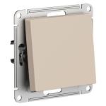 Выключатель 1-кл 10А С/У кнопочный Песочный AtlasDesign