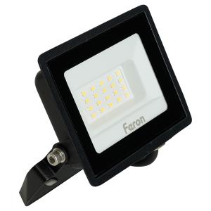 Прожектор светодиодный 2835 SMD 30Вт 6400K IP65  AC220V/50Hz, черный  с матовым стеклом , LL-920