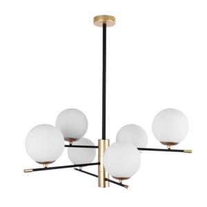 Люстра на штанге Arkab A2225LM-6BK Arte Lamp