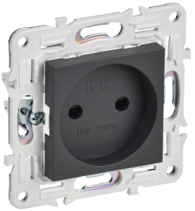 Розетка 1-м 10А С/У со шторками Титан Skandy