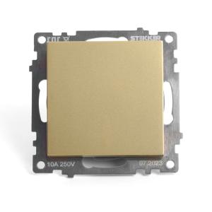 Переключатель 1-кл 10А С/У перекрестный Золото Катрин