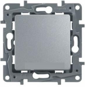 Выключатель карточный с выдержкой времени, с подсветкой Алюминий Legrand Etika