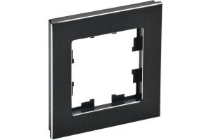 Рамка 1-я Металл Черный Brite