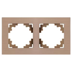 Рамка 2-я металл Шампань Катрин