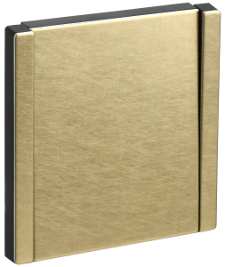 Переключатель 1-кл 10А C/У проходной Металл Шампань Forte&Piano