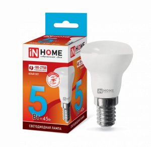Лампа светодиодная LED-R39-VC 5Вт 230В Е14 4000К 410Лм IN HOME