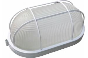 Светильник банный овал  100W белый с решет. IP54 НБП 1202