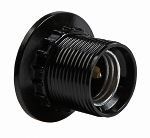 Патрон Е-27 карболитовый с кольцом Н12РП-01 IN HOME