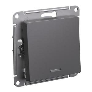 Переключатель 1-кл 10А С/У с индикатором Базальт AtlasDesign