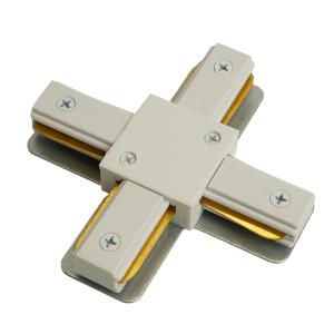 Коннектор Х-образный для шинопровода  бел LD1018 для CAB1007