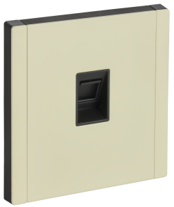 Розетка RJ45 кат.6 С/У Металл серый сланец Forte&Piano