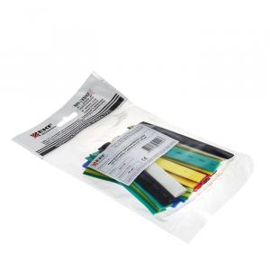 Термоусадочная трубка ТУТ  8/4 набор: 7 цветов по 3шт. 100мм EKF