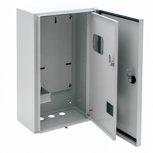 Щит металлический герметичный учетный навесной 3 фазный с окном двойная дверь 445х400х150 IP54 ЩУ-3/1-1 EKF